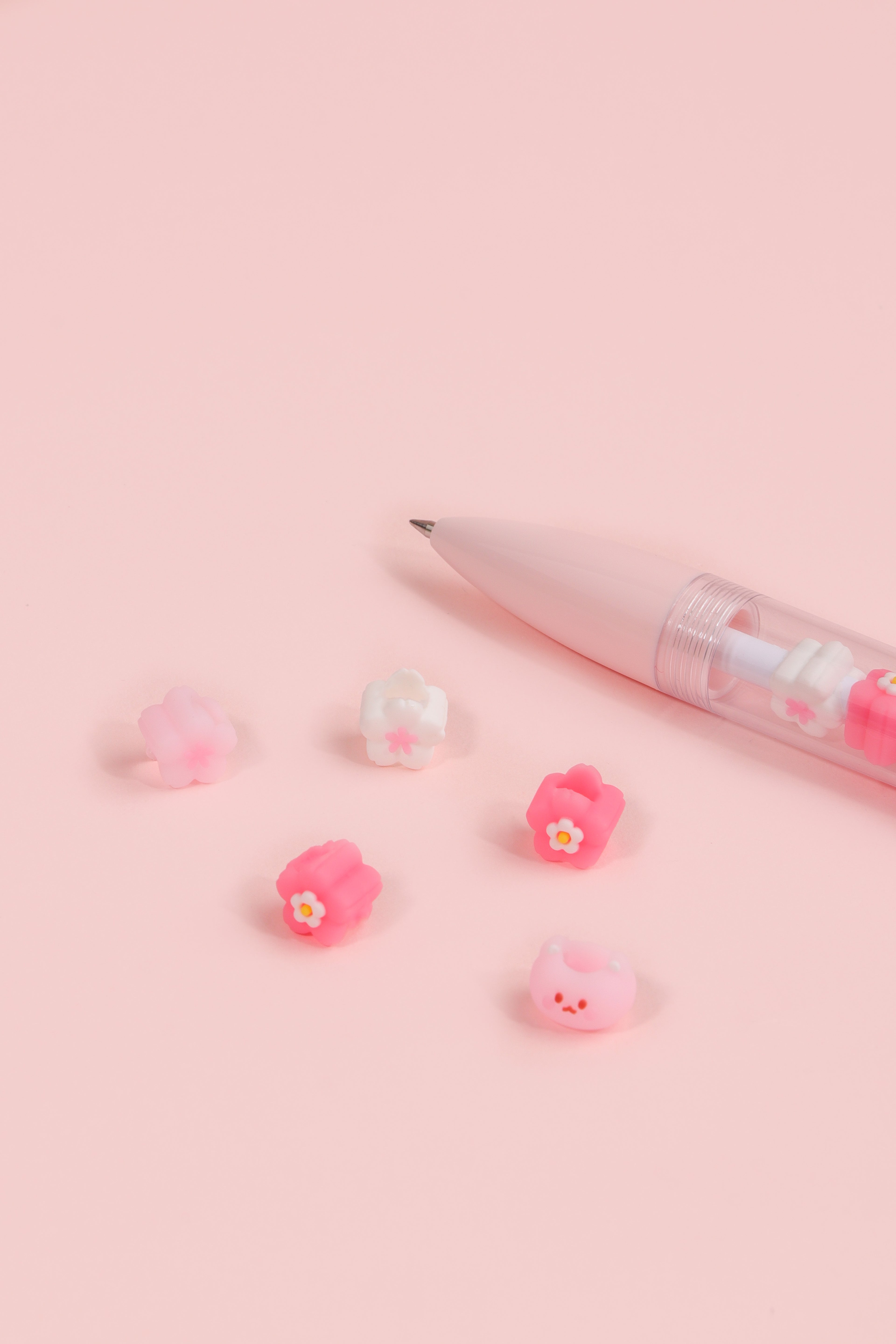 Sakura Cat String Pen - Black Ink