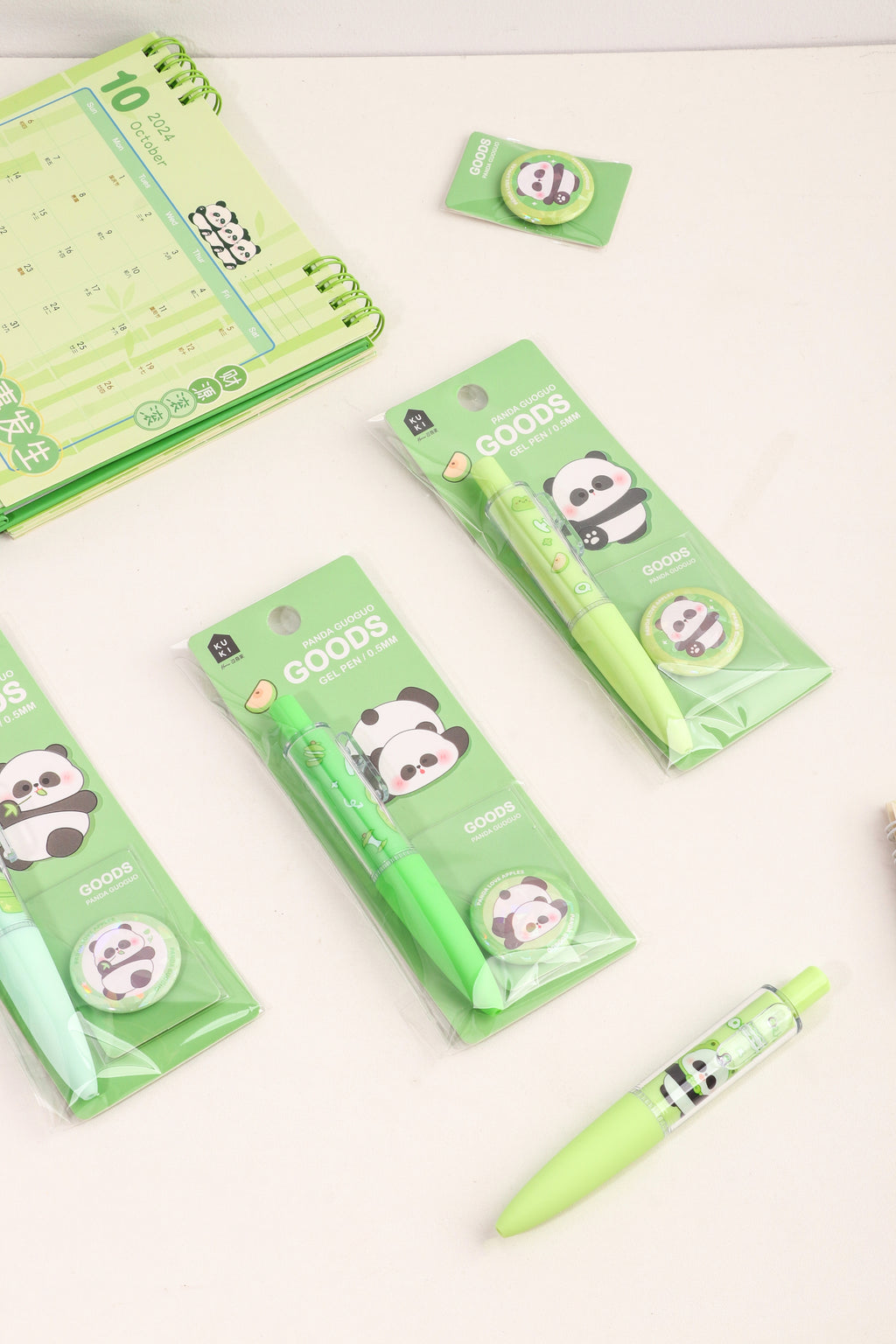 Diligent Panda Badge Pen - Black Ink