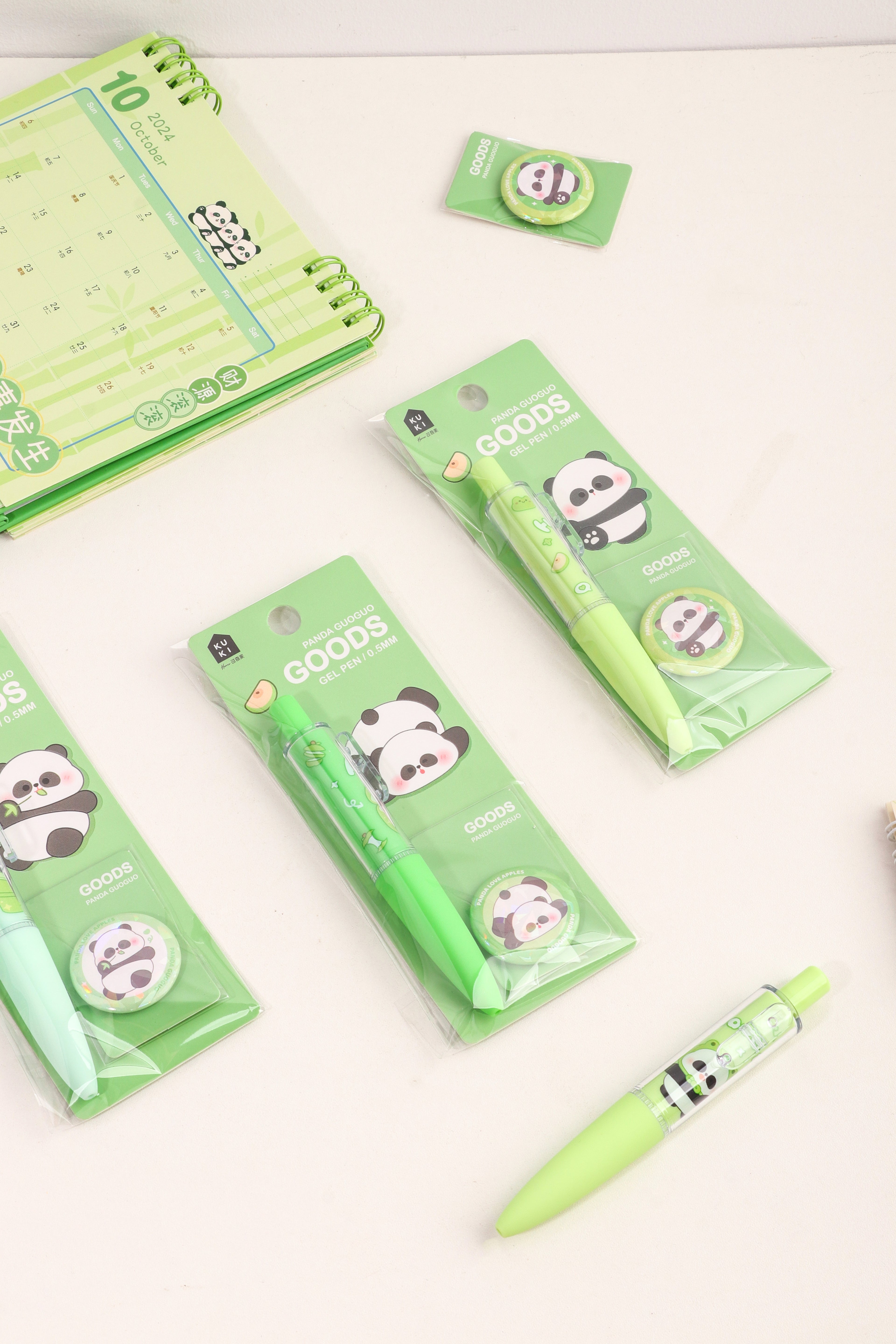 Diligent Panda Badge Pen - Black Ink