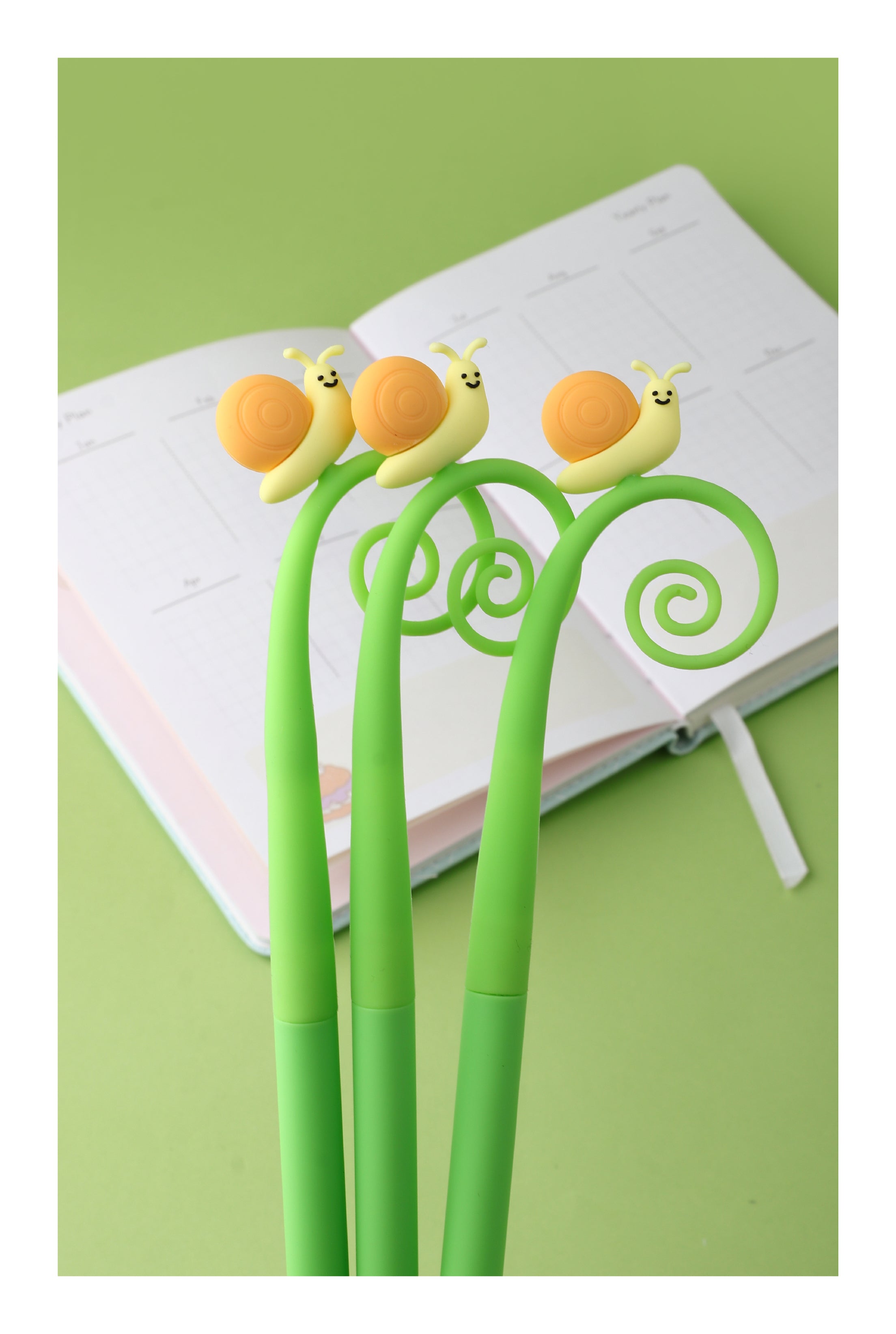 Snail Silicone Gel Pen - Black Ink