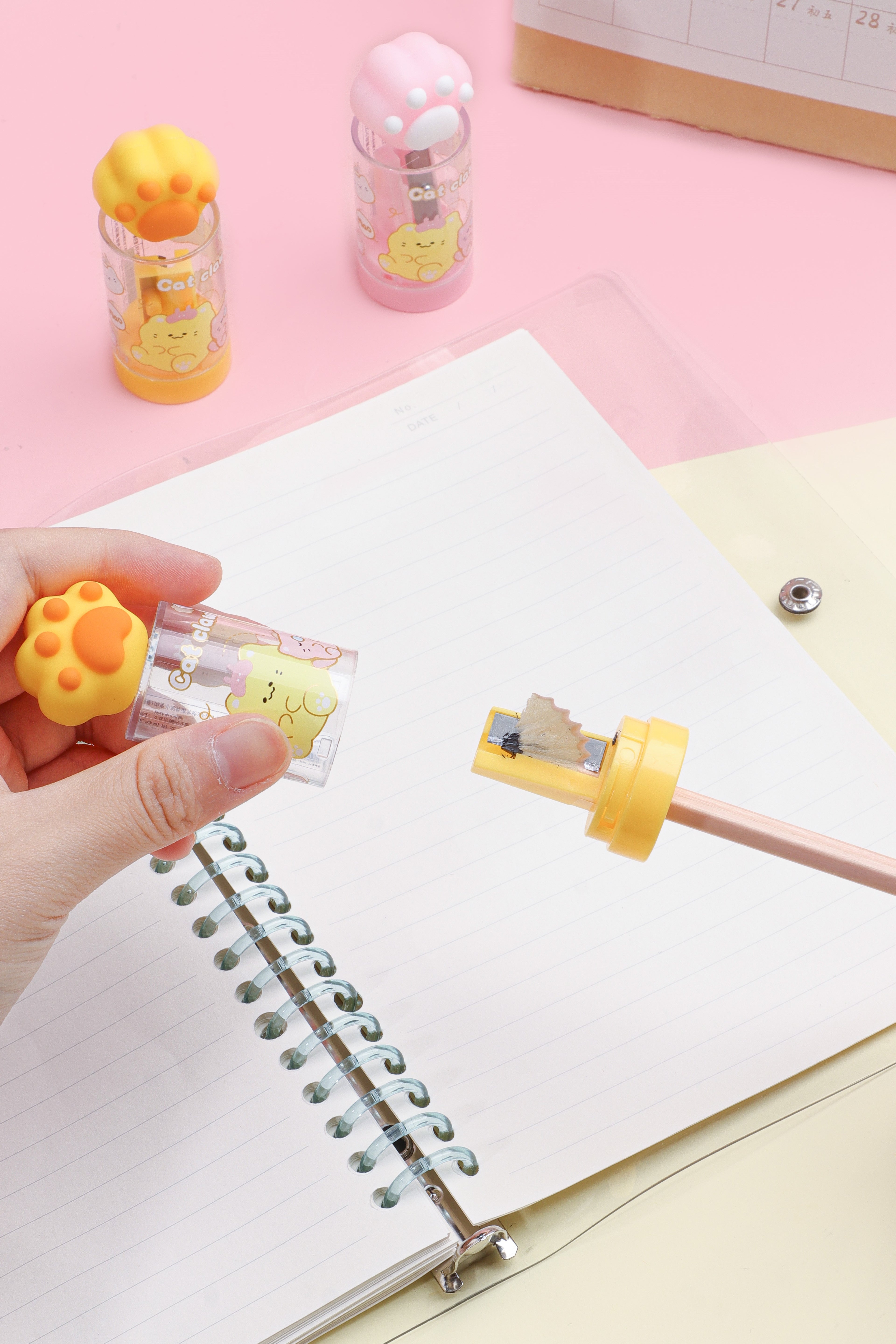 Cat Paw Trash Can Pencil Sharpener