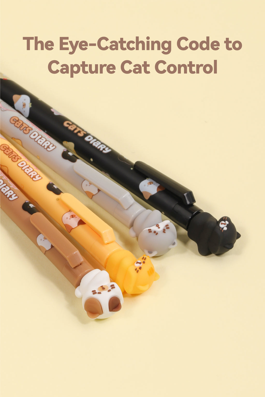 Cat Diary Sharing Pen - Black Ink