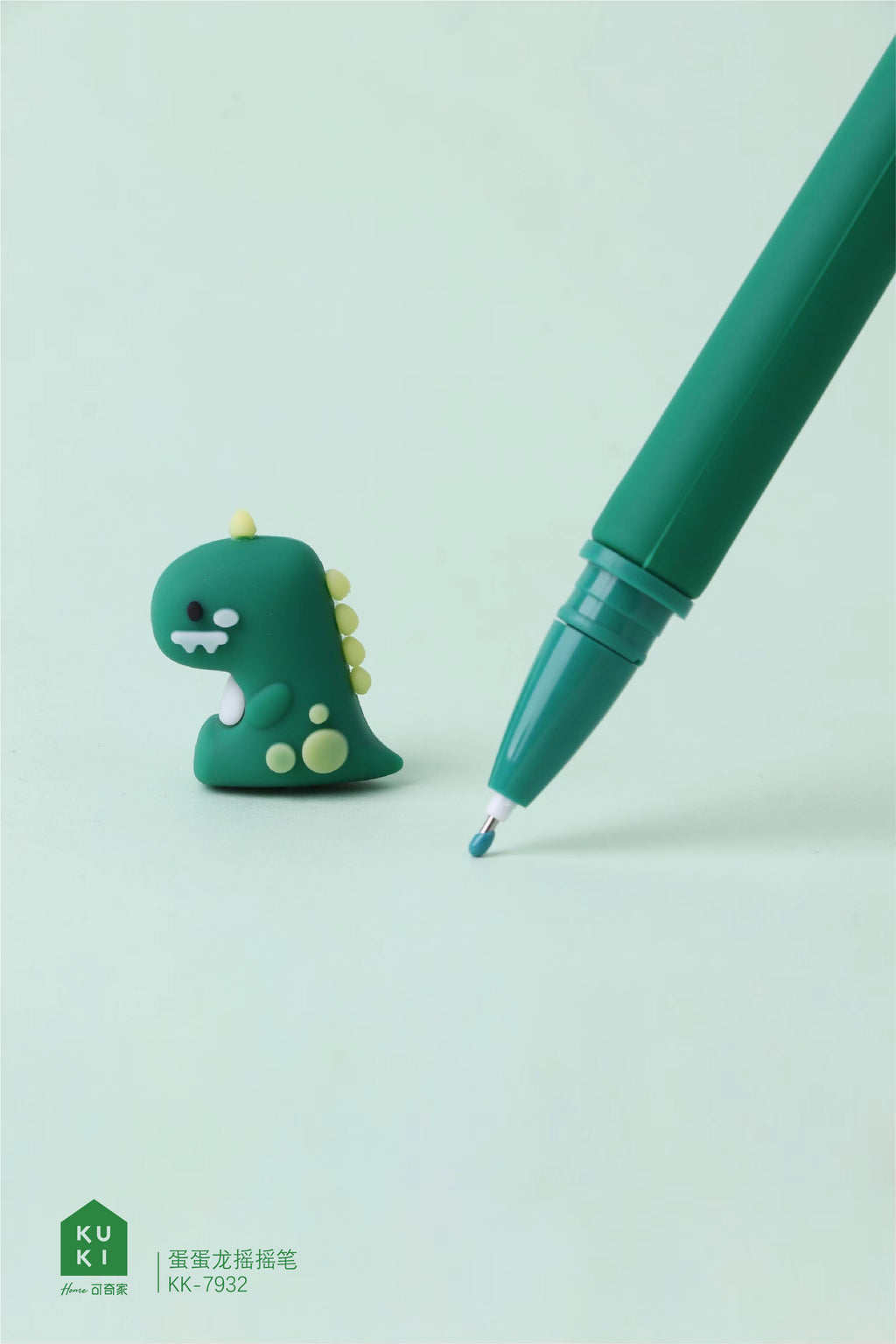 Dinosaur Silicone Gel Pen - Black Ink