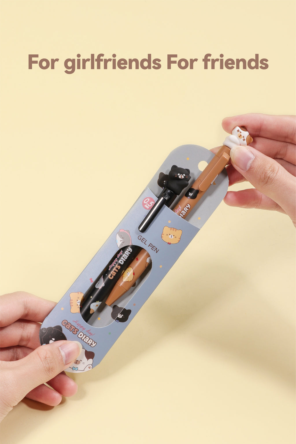 Cat Diary Sharing Pen - Black Ink