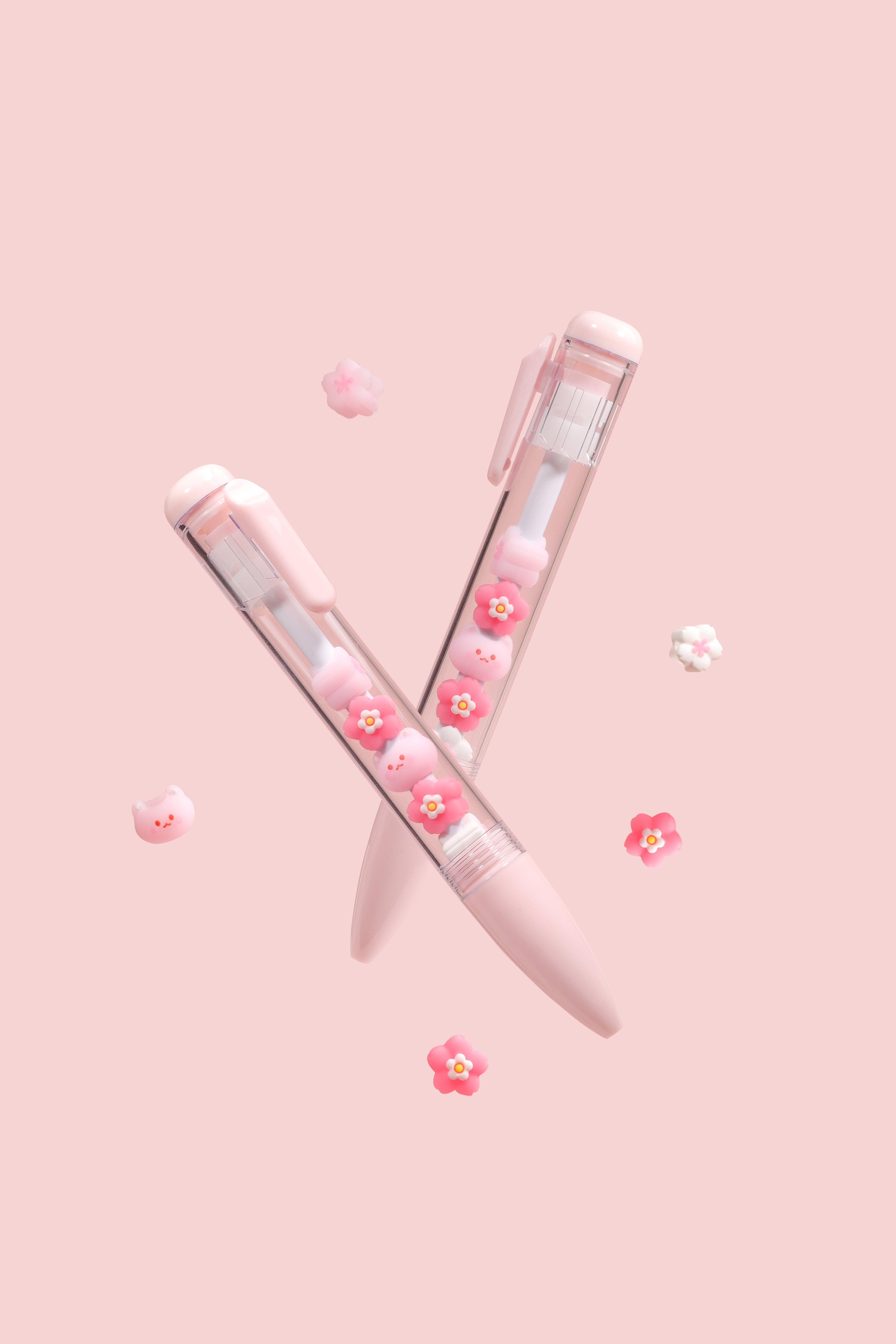Sakura Cat String Pen - Black Ink