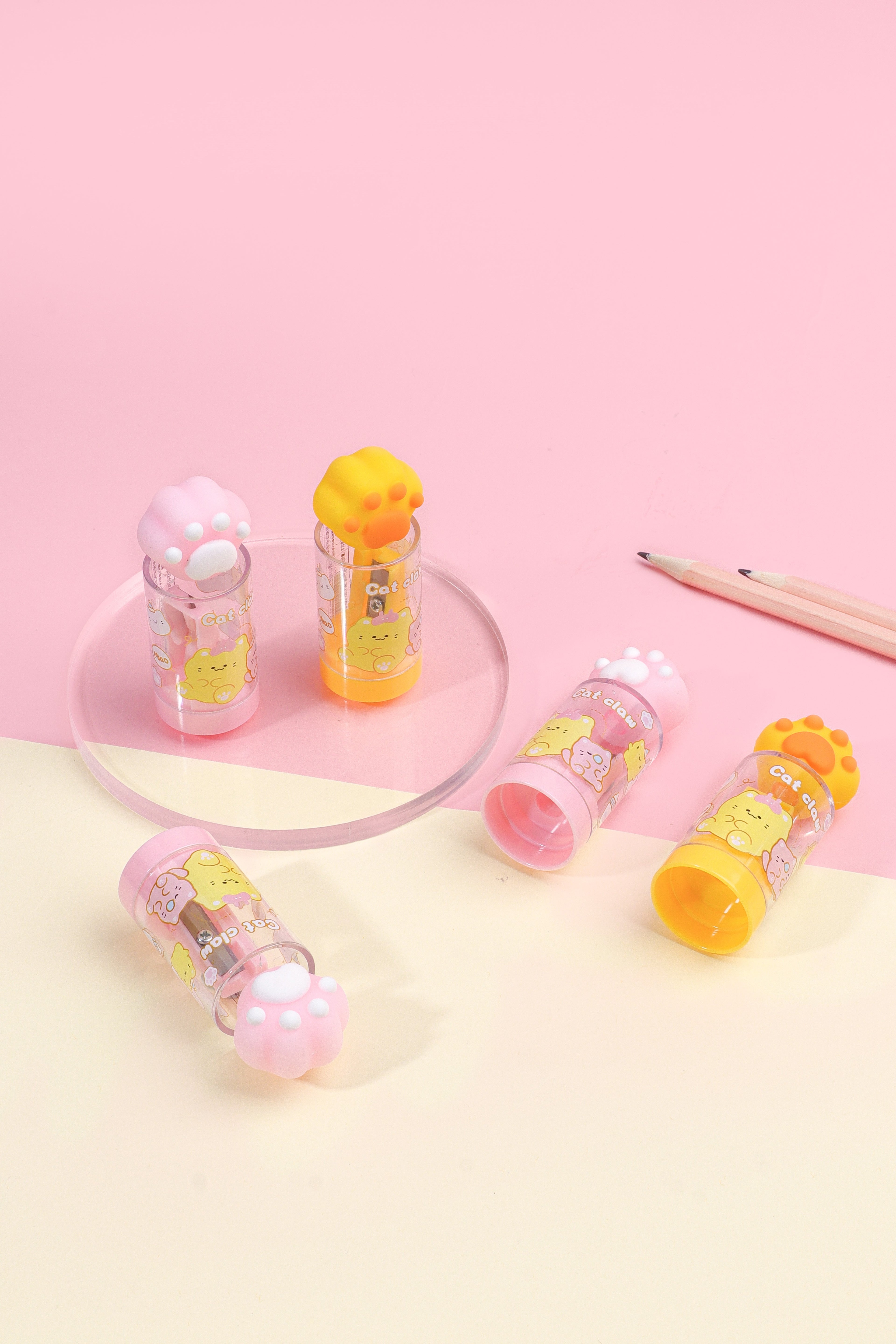 Cat Paw Trash Can Pencil Sharpener