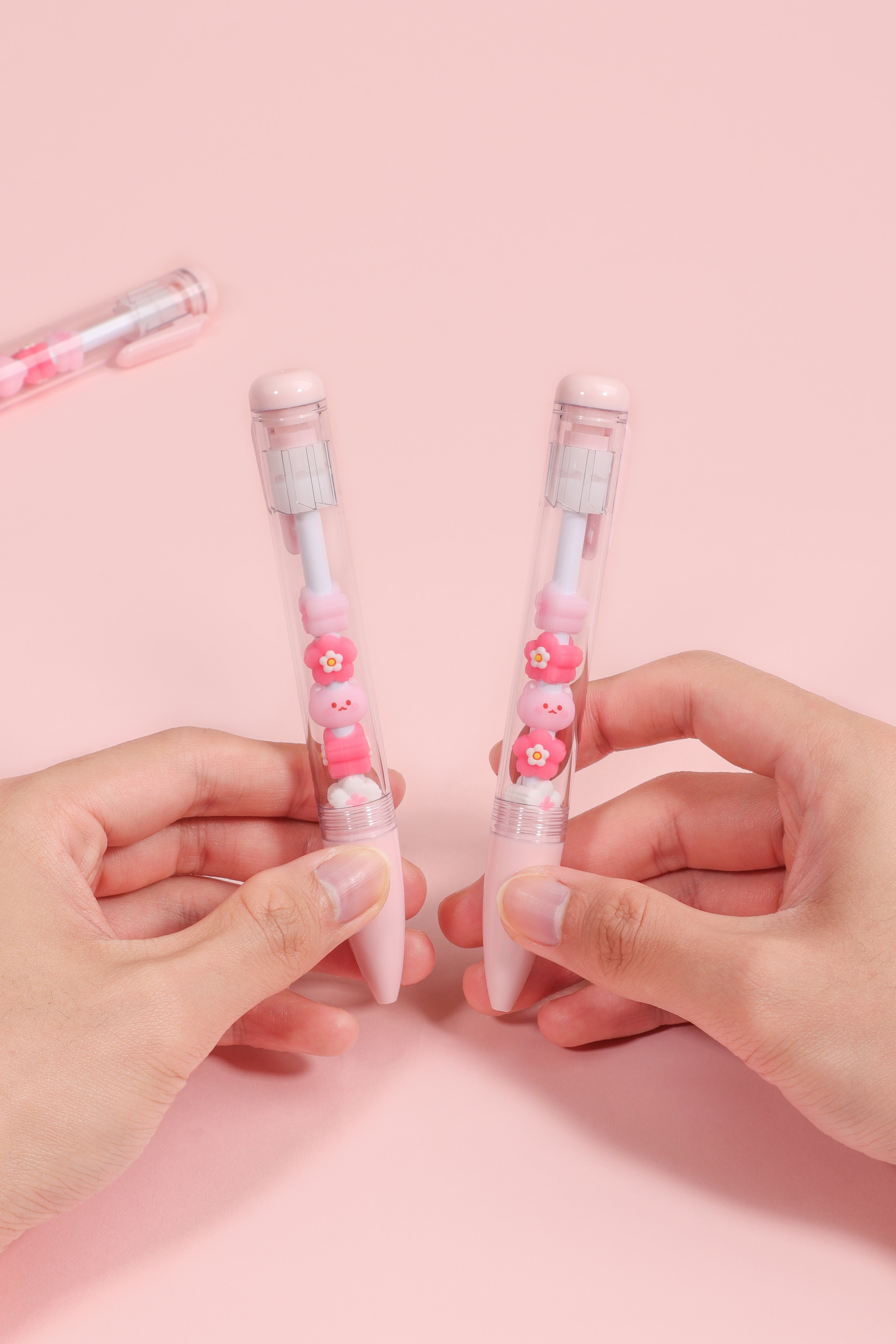 Sakura Cat String Pen - Black Ink
