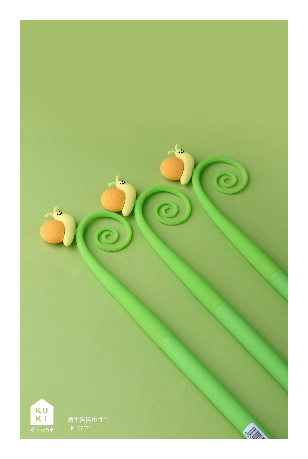 Snail Silicone Gel Pen - Black Ink