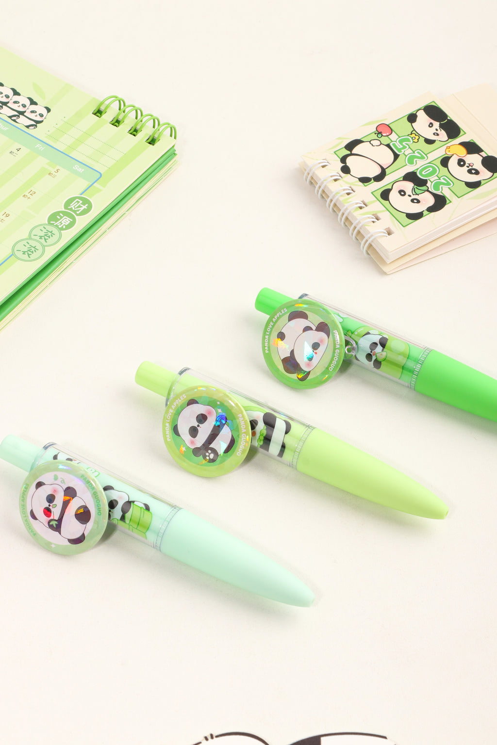 Diligent Panda Badge Pen - Black Ink