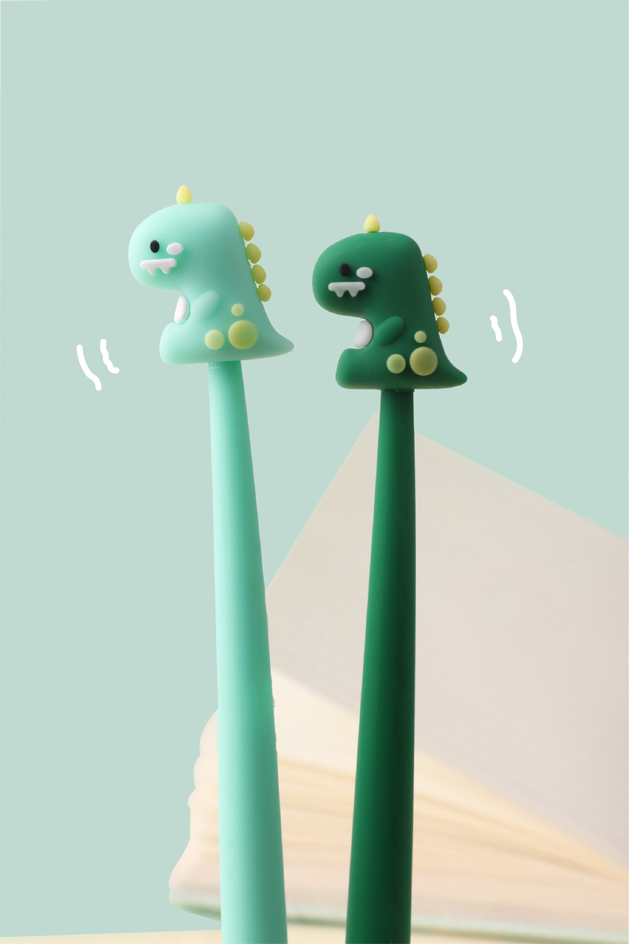 Dinosaur Silicone Gel Pen - Black Ink