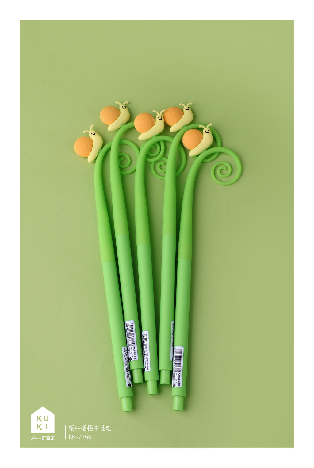 Snail Silicone Gel Pen - Black Ink