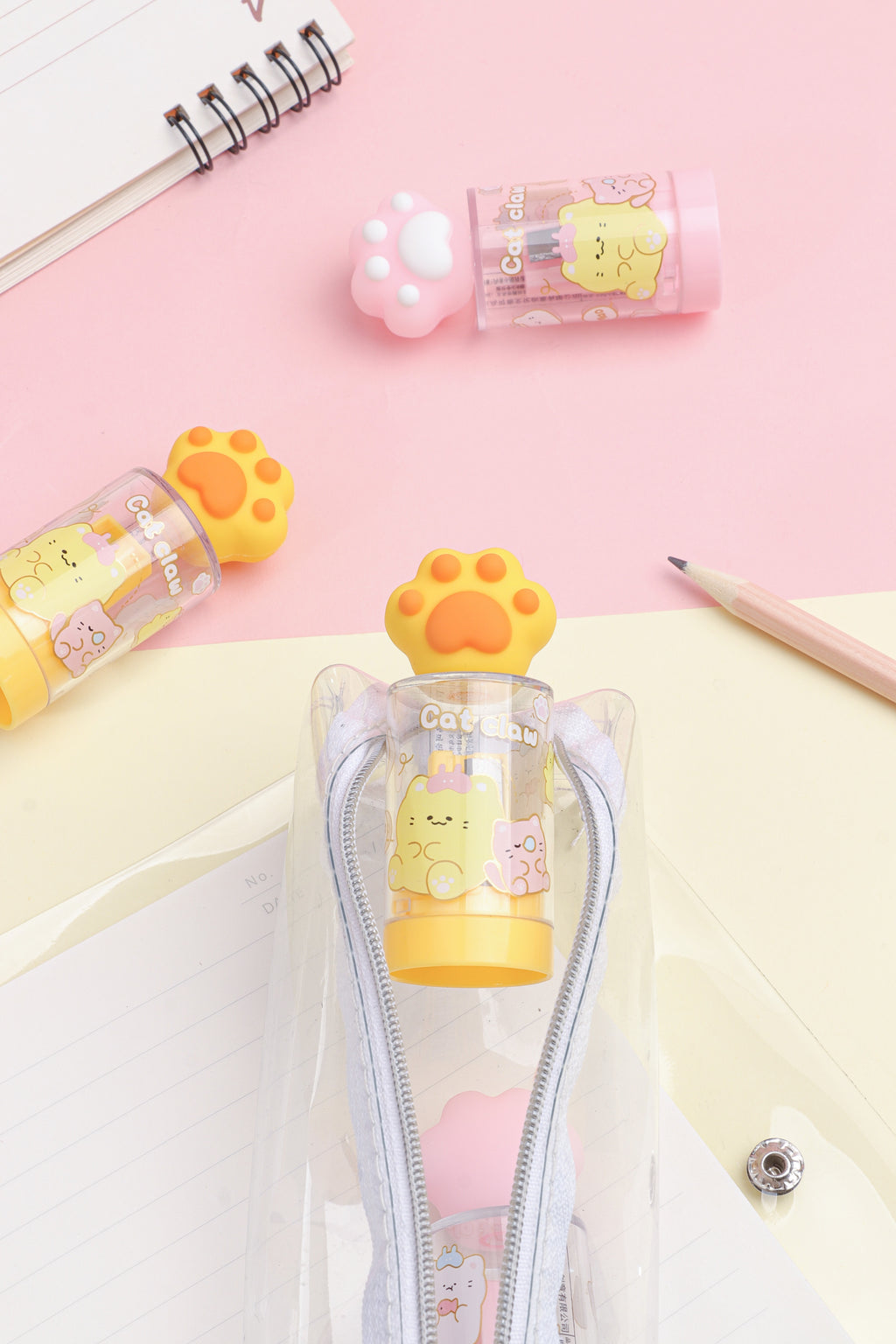 Cat Paw Trash Can Pencil Sharpener