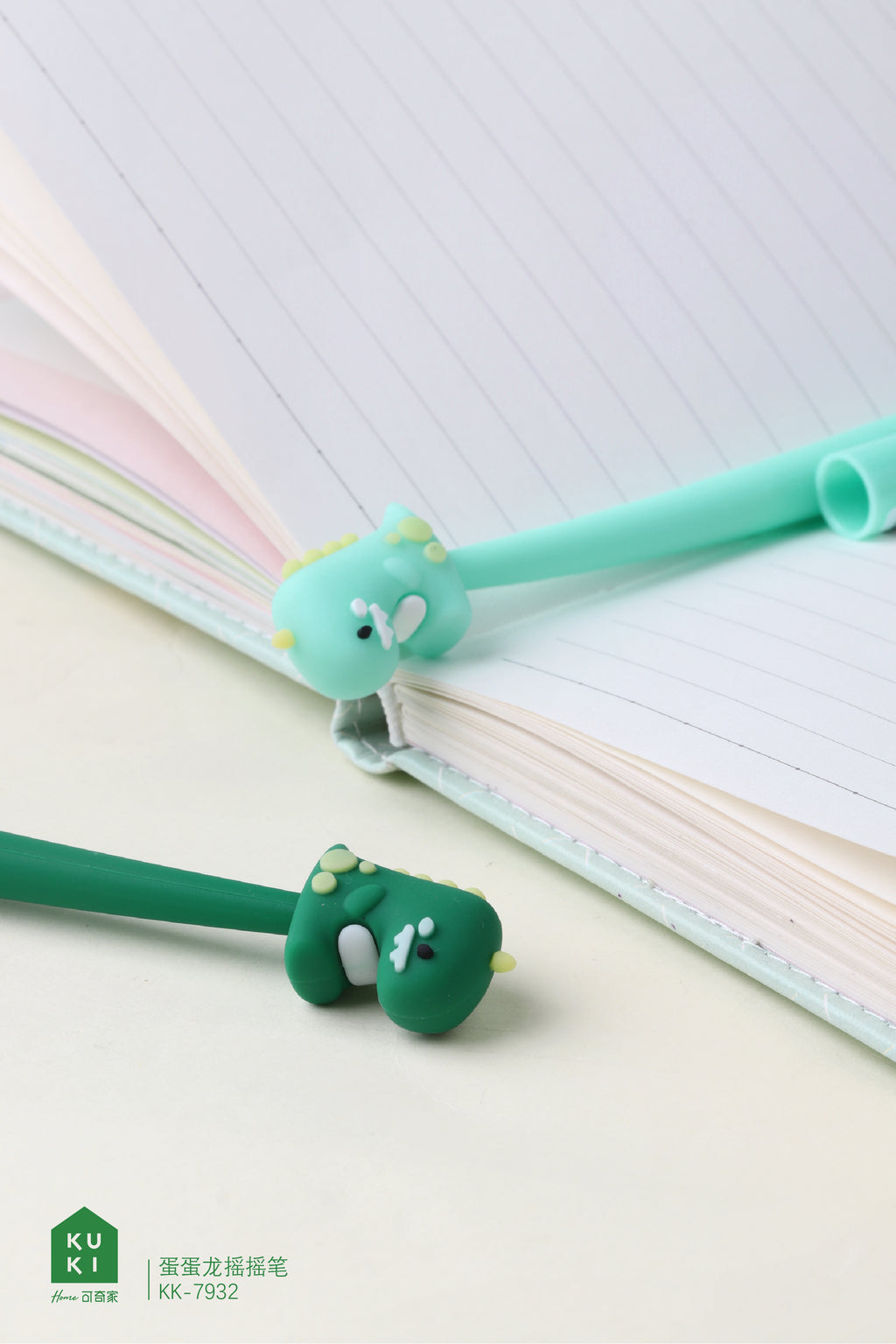 Dinosaur Silicone Gel Pen - Black Ink