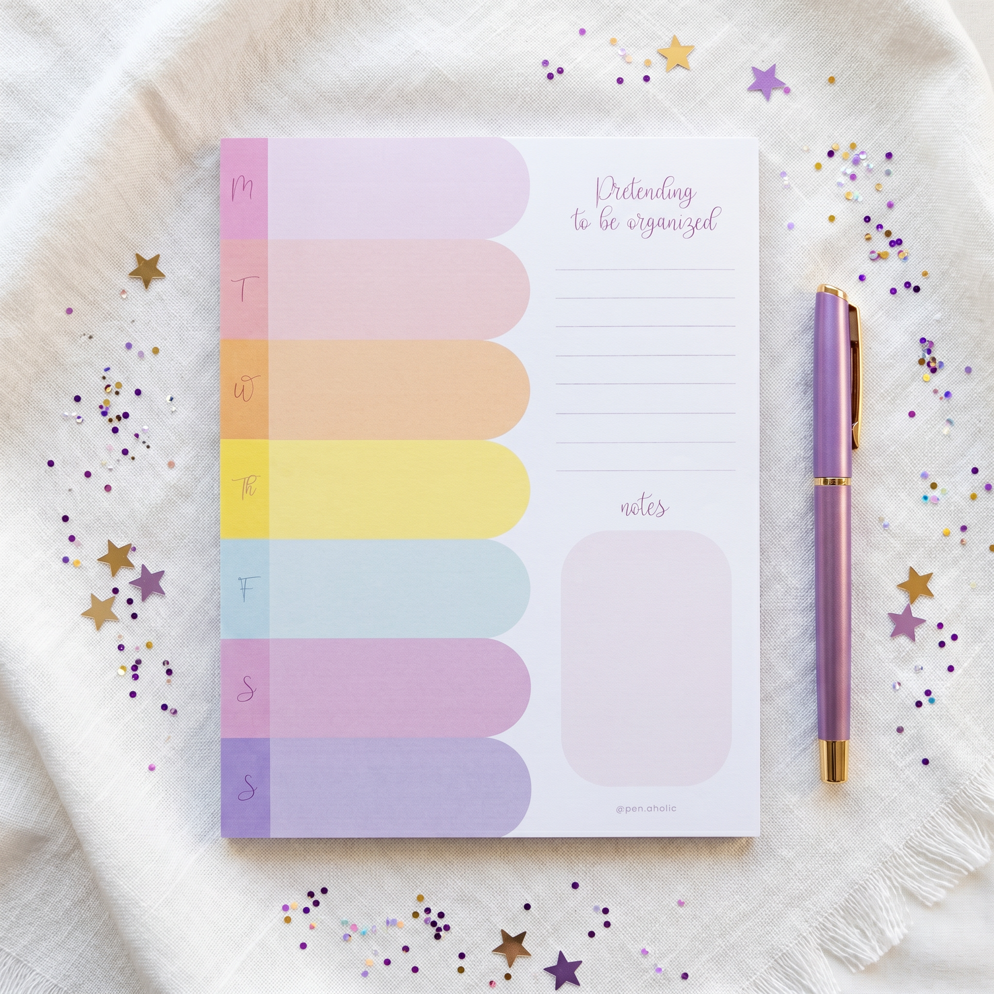 Pastel Weekly Planner Pad