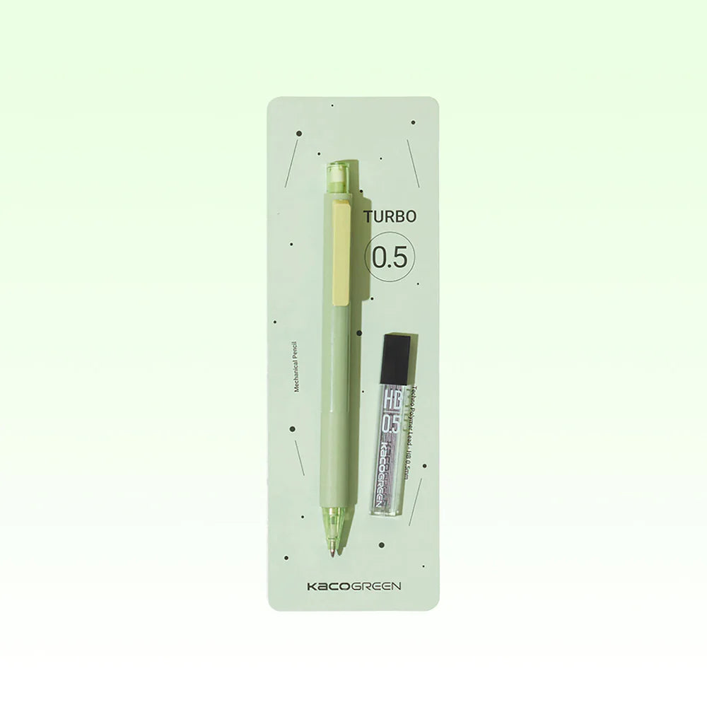 Kaco TURBO Mechanical Pencils with Tube HB Lead Refills
