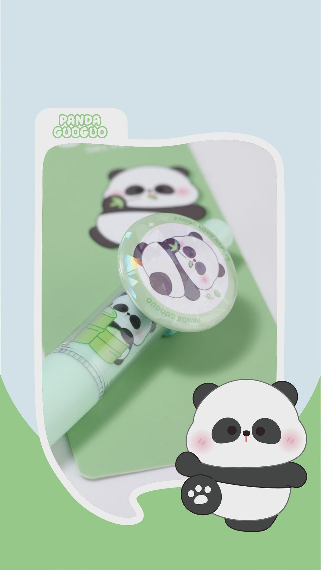 Diligent Panda Badge Pen - Black Ink