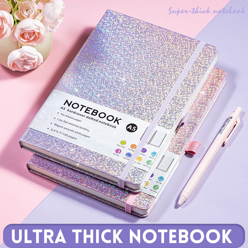 Glitter A5 Hardcover Notebook – 192 Pages