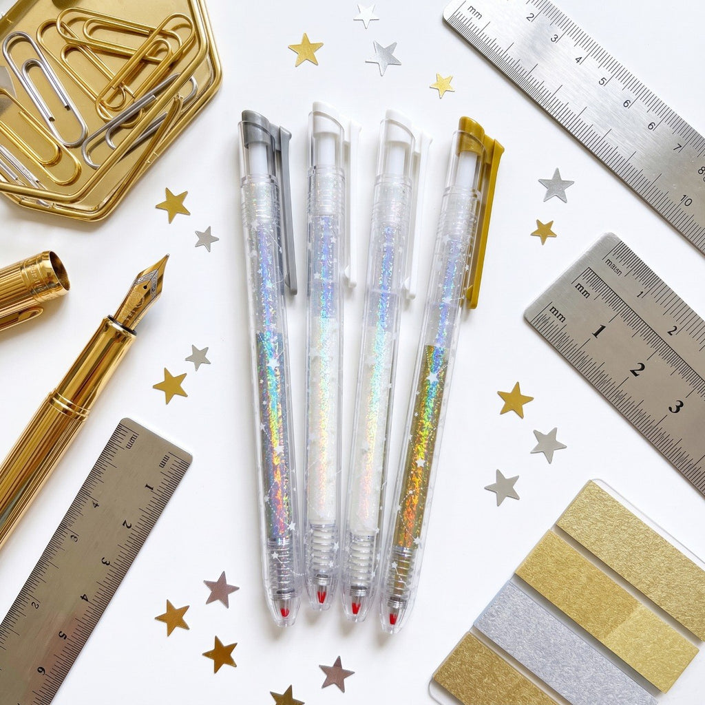 Metallic Gel Pen Set - 4 Colors