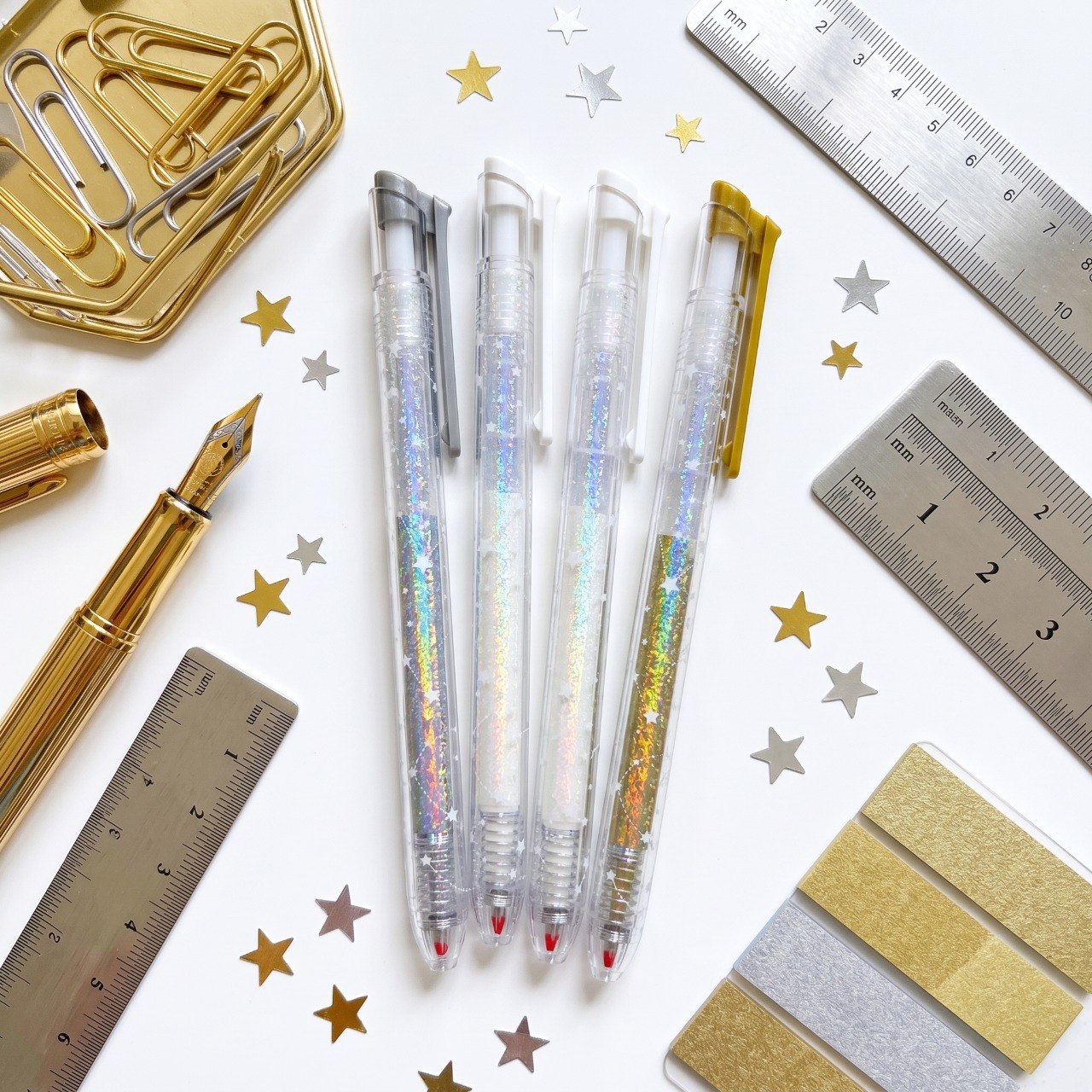 Metallic Gel Pen Set - 4 Colors