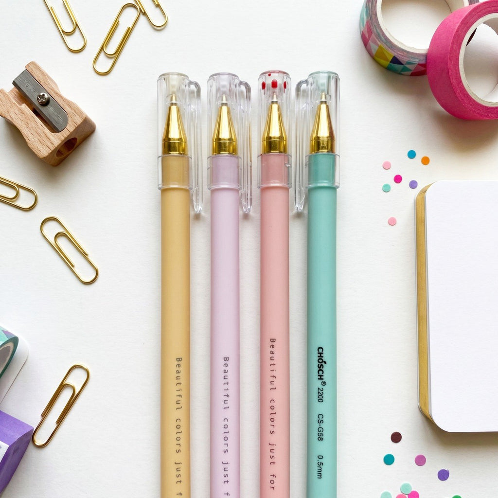Minimalist Gel Pen Set - Black Ink
