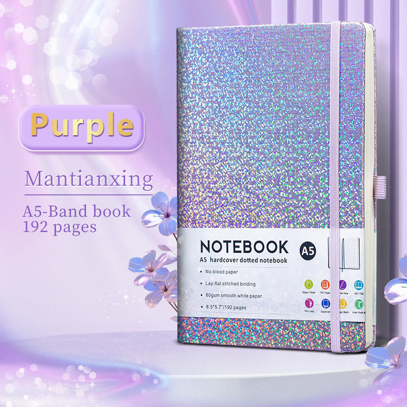 Glitter A5 Hardcover Notebook – 192 Pages