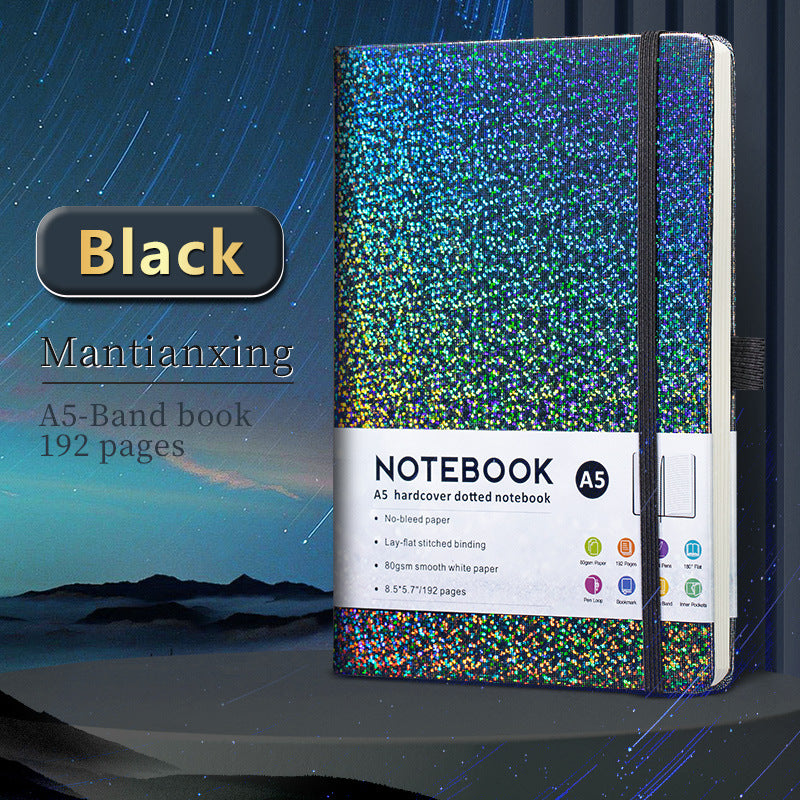 Glitter A5 Hardcover Notebook – 192 Pages