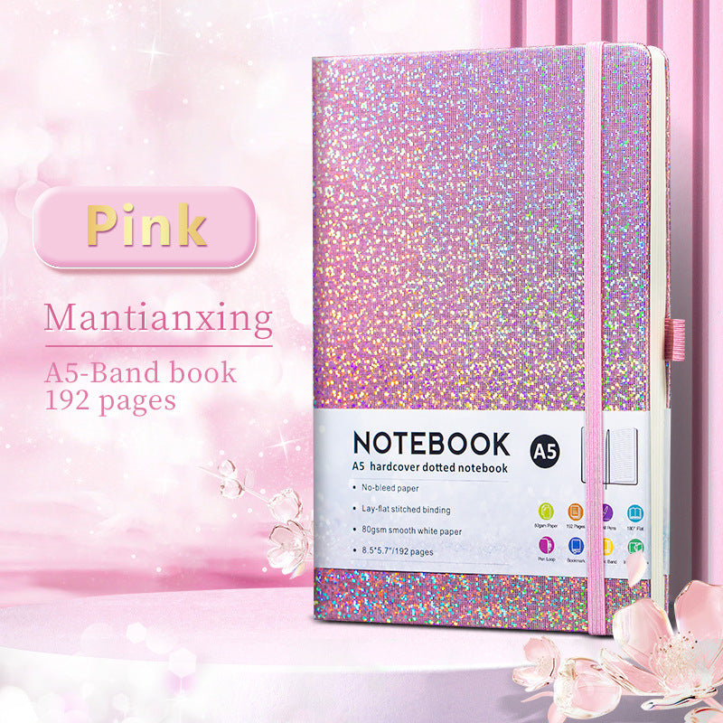 Glitter A5 Hardcover Notebook – 192 Pages