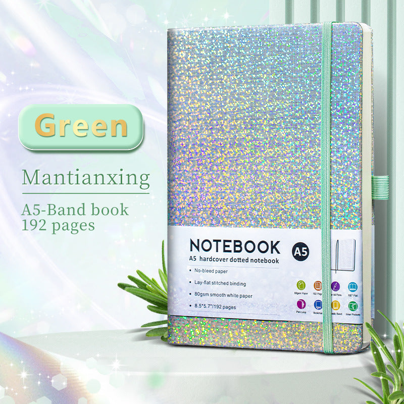 Glitter A5 Hardcover Notebook – 192 Pages