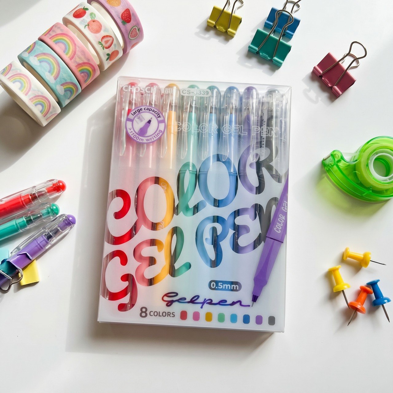 Pastel Gel Pen Set - 8 Colors