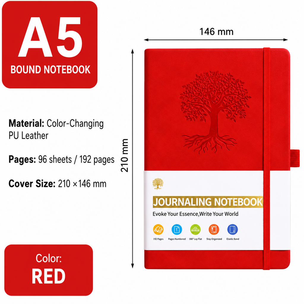 A5 PU Leather Journaling Notebook