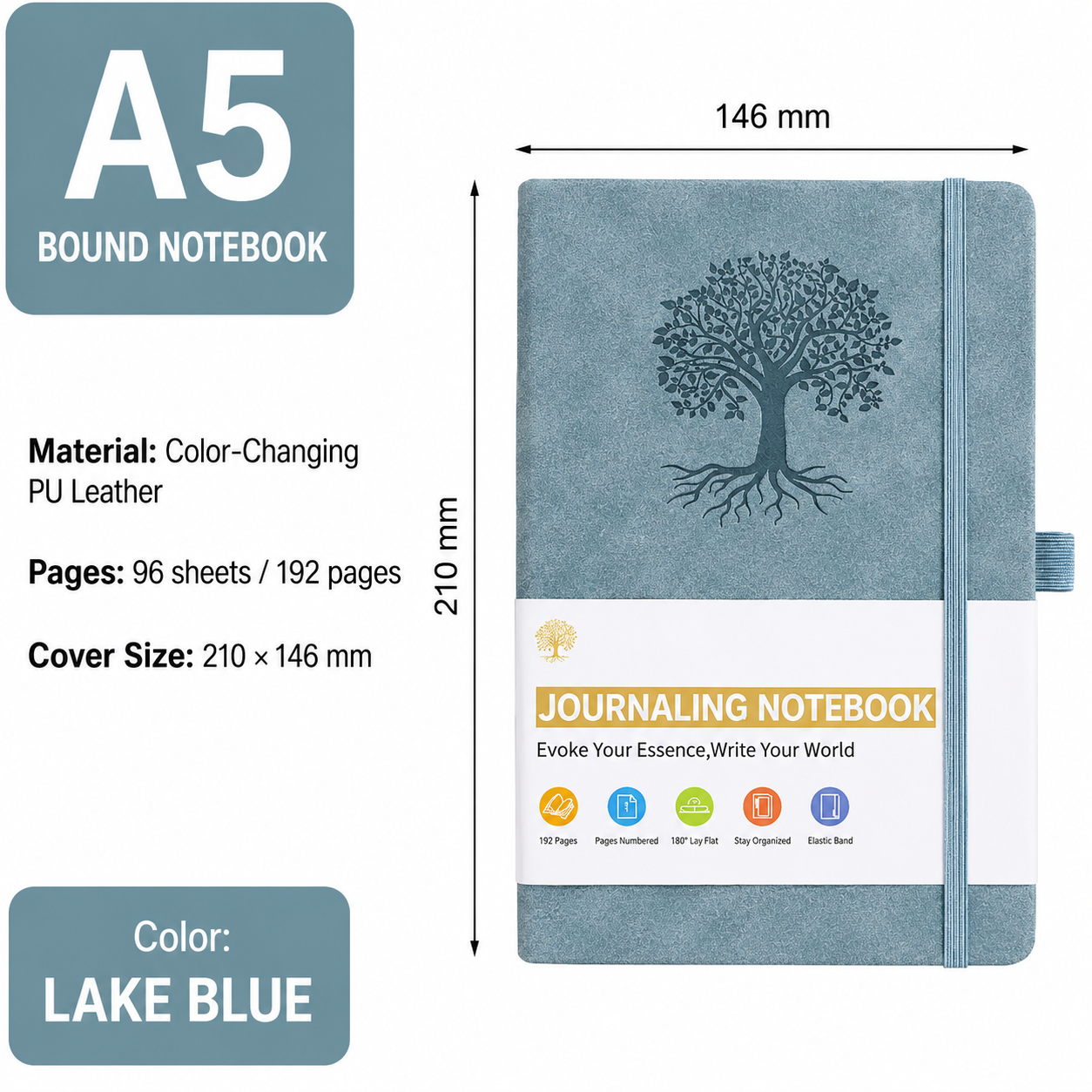 A5 PU Leather Journaling Notebook