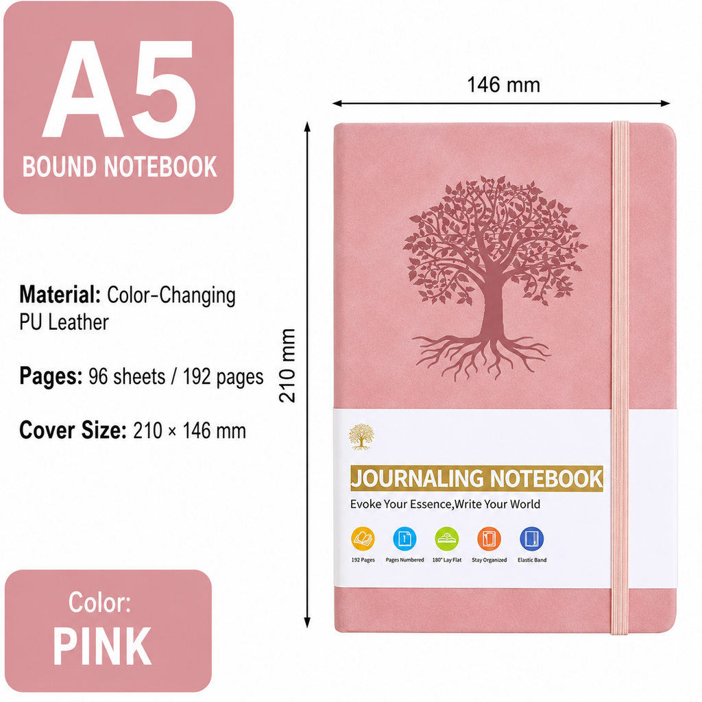 A5 PU Leather Journaling Notebook