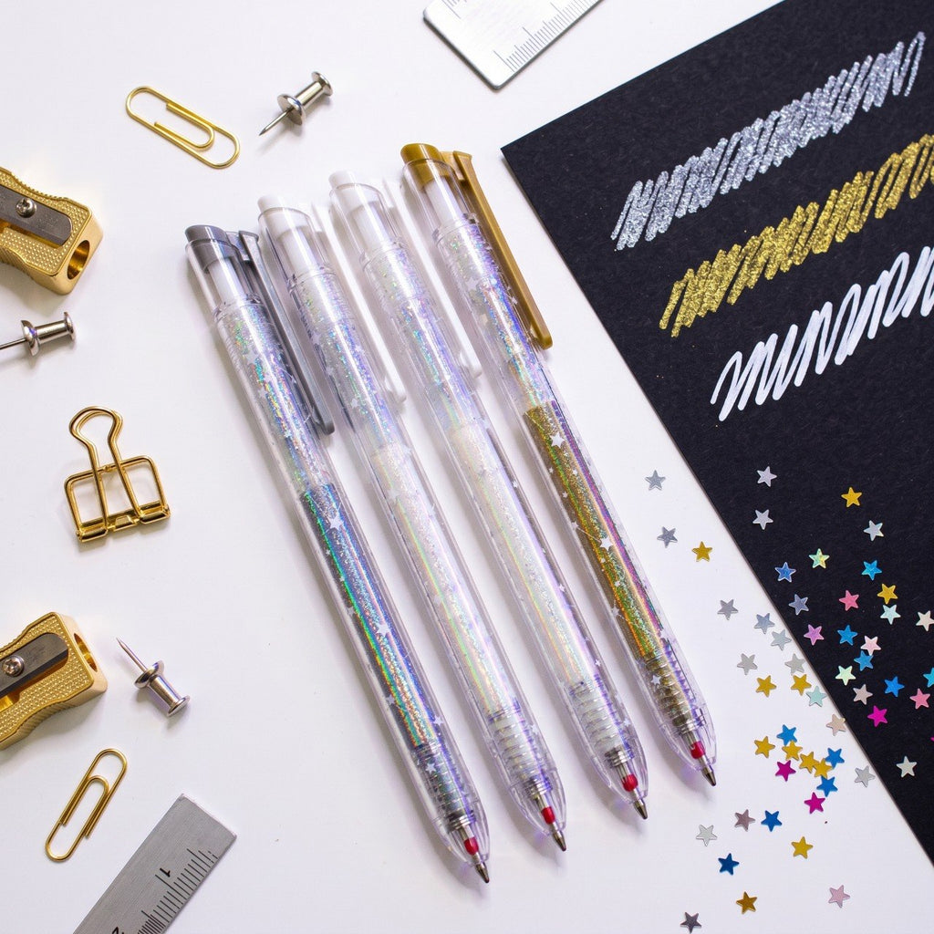Metallic Gel Pen Set - 4 Colors