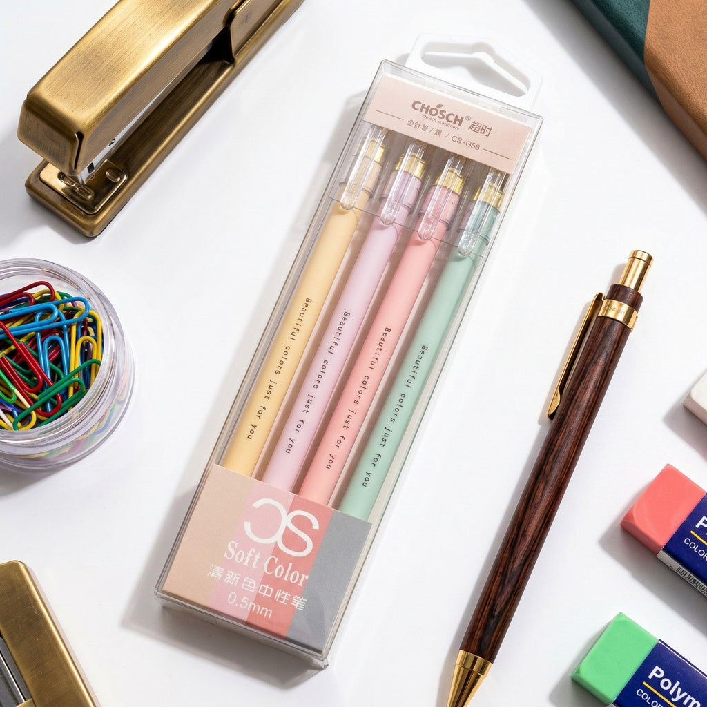 Minimalist Gel Pen Set - Black Ink