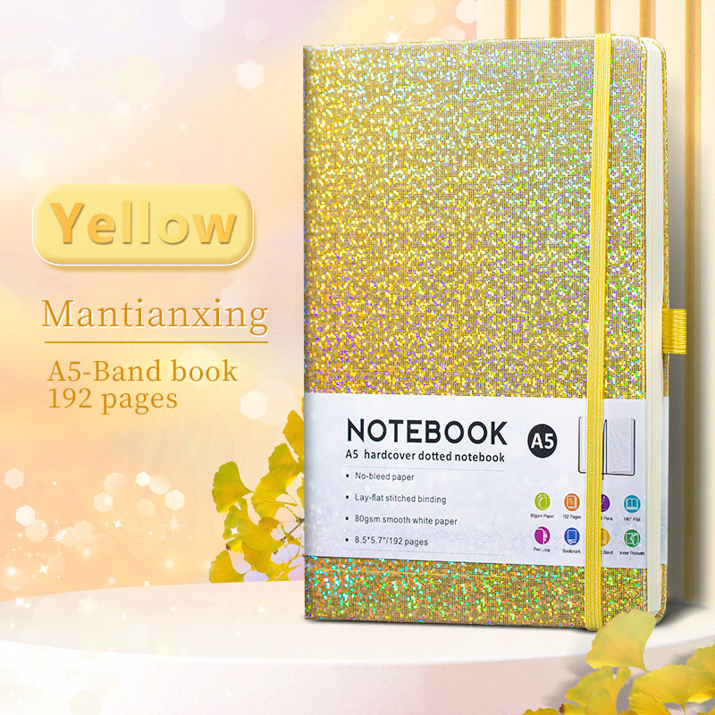 Glitter A5 Hardcover Notebook – 192 Pages