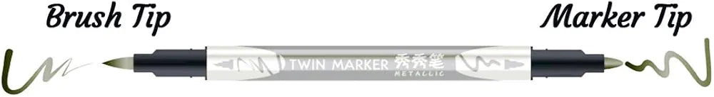 Metallic Twin Marker Set – 10 Colors