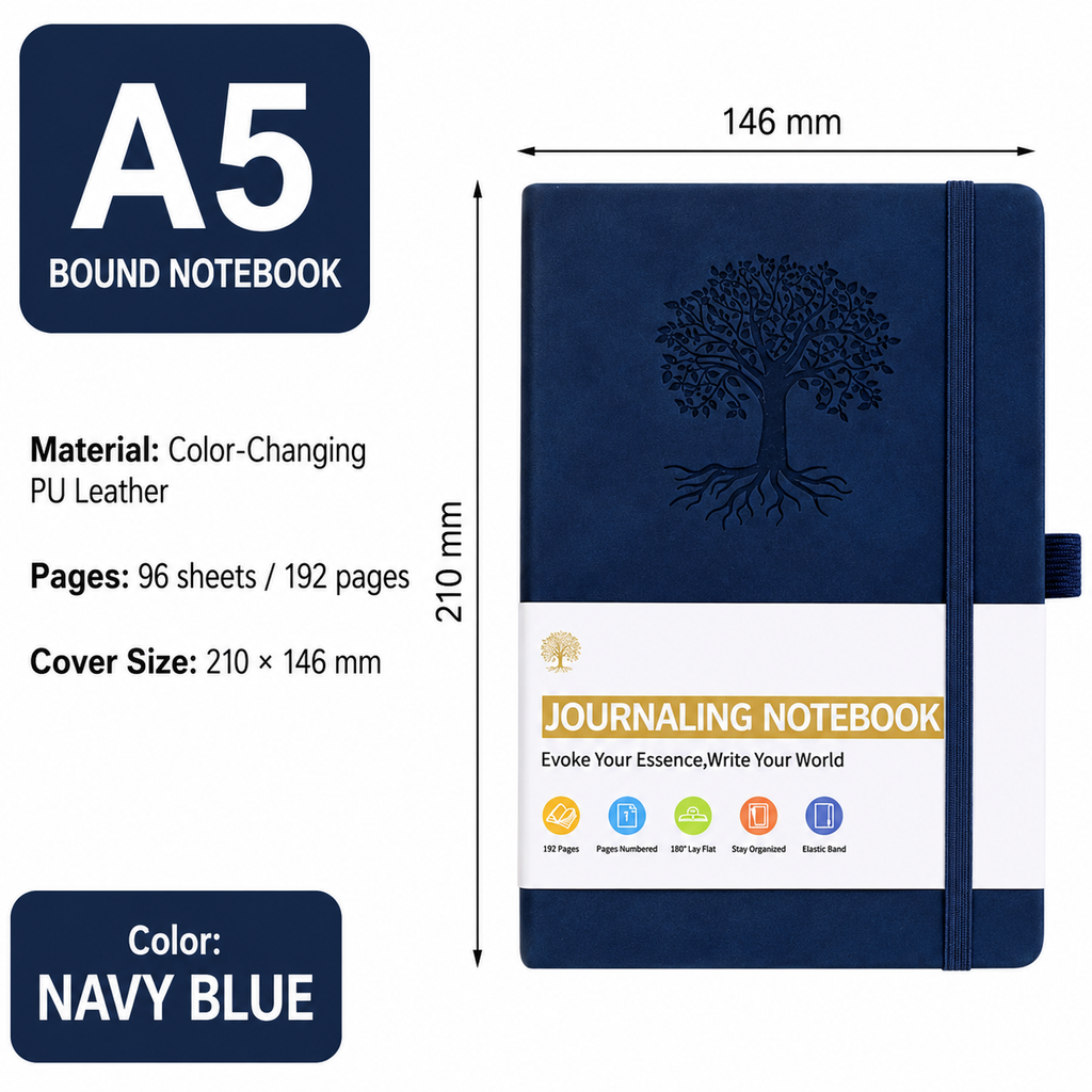 A5 PU Leather Journaling Notebook